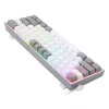 Mechaninė klaviatūra REDRAGON K617-RGB Fizz, laidinė USB, pilka balta