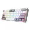 Mechaninė klaviatūra REDRAGON K617-RGB Fizz, laidinė USB, pilka balta