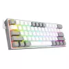 Mechaninė klaviatūra REDRAGON K617-RGB Fizz, laidinė USB, pilka balta