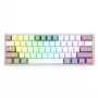 Mechaninė klaviatūra REDRAGON K617-RGB Fizz, laidinė USB, pilka balta