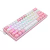 Mechaninė klaviatūra REDRAGON K617-Fizz RGB — laidinė USB, rožinė/balta, 1,5 m laidas