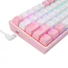 Mechaninė klaviatūra REDRAGON K617-Fizz RGB — laidinė USB, rožinė/balta, 1,5 m laidas