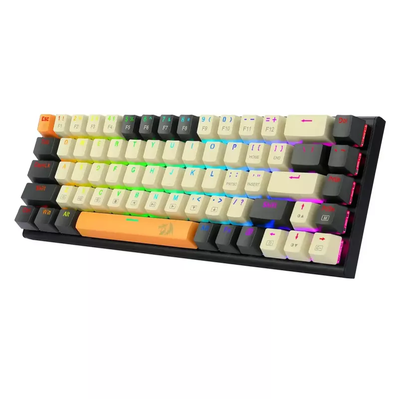 Mechaninė klaviatūra REDRAGON K633CGO-RGB Ryze, laidinė USB, juoda balta