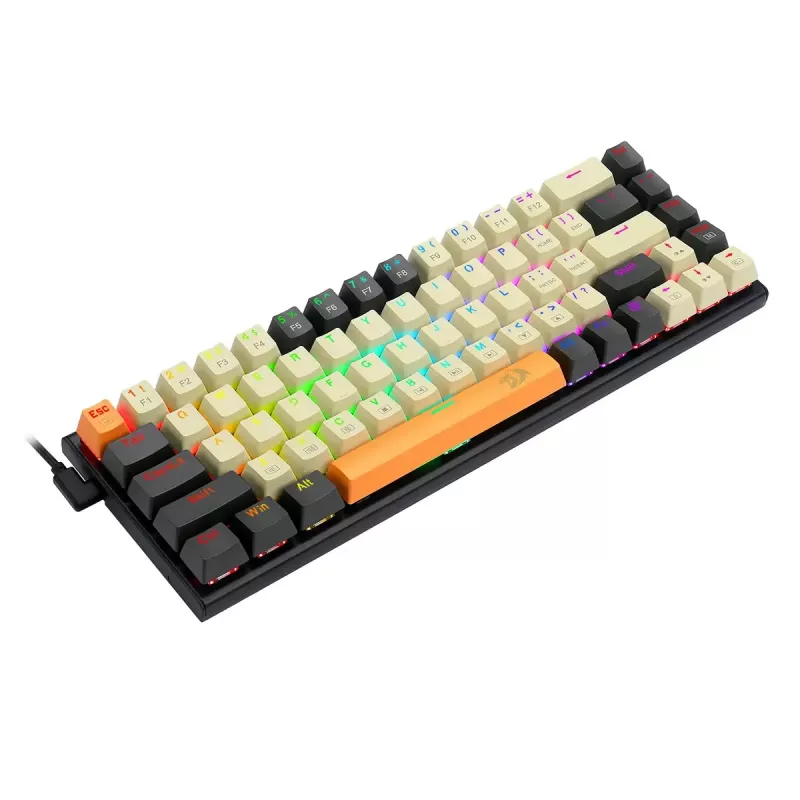 Mechaninė klaviatūra REDRAGON K633CGO-RGB Ryze, laidinė USB, juoda balta