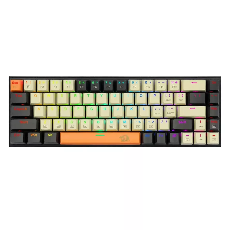Mechaninė klaviatūra REDRAGON K633CGO-RGB Ryze, laidinė USB, juoda balta