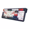Mechaninė klaviatūra REDRAGON K686AK-RGB-PRO – RF belaidė + USB, Navy White, 1,5 m laidas
