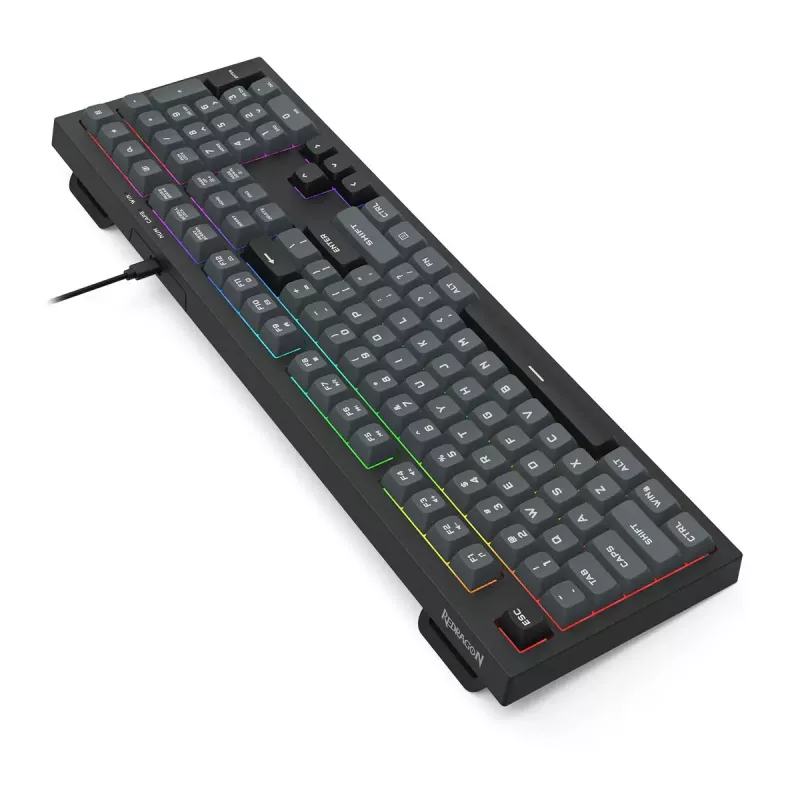 Klaviatūra REDRAGON K518-RGB-GB Crux laidinė USB juoda membraninė