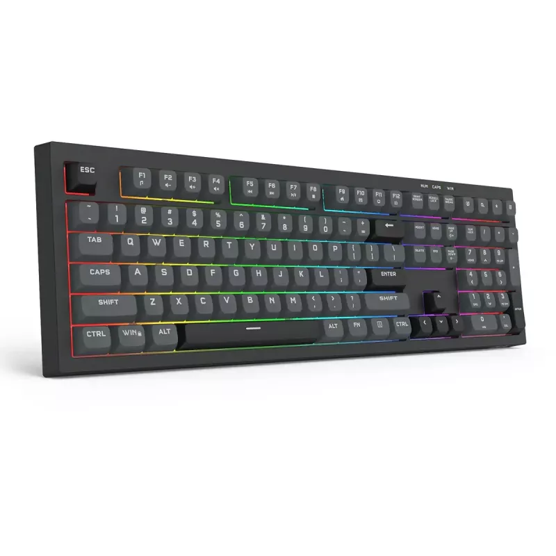 Klaviatūra REDRAGON K518-RGB-GB Crux laidinė USB juoda membraninė