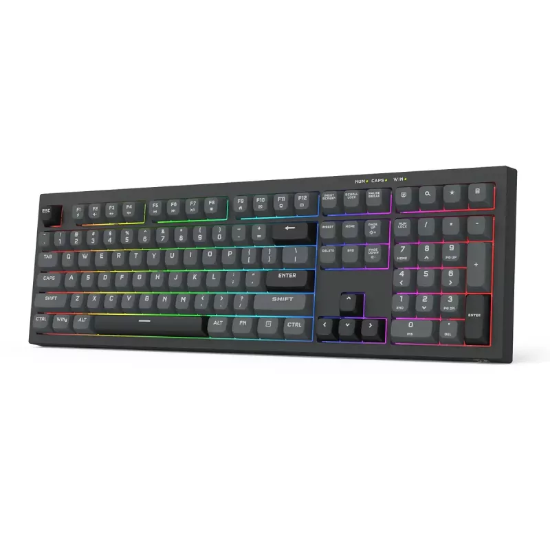 Klaviatūra REDRAGON K518-RGB-GB Crux laidinė USB juoda membraninė