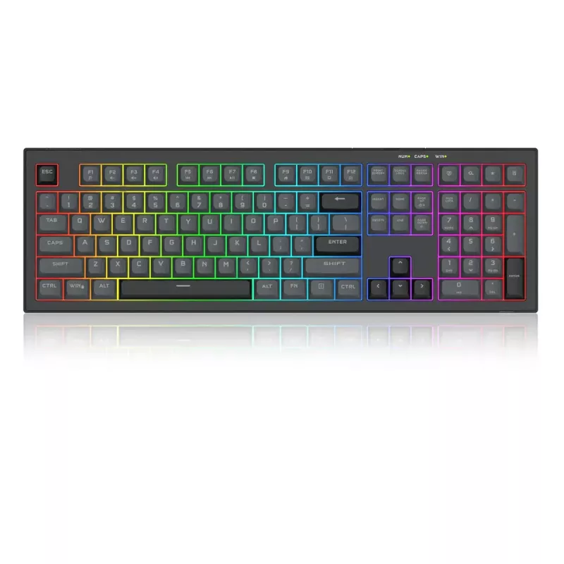 Klaviatūra REDRAGON K518-RGB-GB Crux laidinė USB juoda membraninė