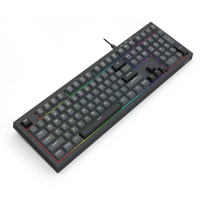 Klaviatūra REDRAGON K518-RGB-GB Crux laidinė USB juoda membraninė