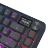 Mechaninė klaviatūra REDRAGON K708-RGB-PRO su USB, RF belaidžiu ryšiu ir Bluetooth, 1,5 m laidas, juoda, 0,76 kg