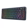 Mechaninė klaviatūra REDRAGON K708-RGB-PRO su USB, RF belaidžiu ryšiu ir Bluetooth, 1,5 m laidas, juoda, 0,76 kg