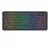 Mechaninė klaviatūra REDRAGON K708-RGB-PRO su USB, RF belaidžiu ryšiu ir Bluetooth, 1,5 m laidas, juoda, 0,76 kg