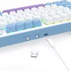 Mechaninė klaviatūra REDRAGON K707WBP-RGB-PRO StarBlade, laidas USB, mėlyna balta