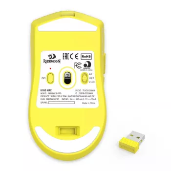 Pelė REDRAGON M918-AKB-PRO belaidė RF, Bluetooth, USB Type-C