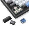Mechaninė klaviatūra REDRAGON K732WLB-RGB-PRO URANUS PRO — 65%, USB + RF + Bluetooth, QWERTY, 1,5 m laidas, Juoda/Balta