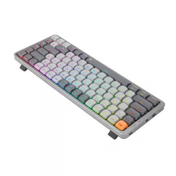 Mechaninė klaviatūra REDRAGON K652GG-RGB-PRO Azure pilka belaidė Bluetooth