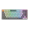 Mechaninė klaviatūra REDRAGON K652GG-RGB-PRO Azure pilka belaidė Bluetooth