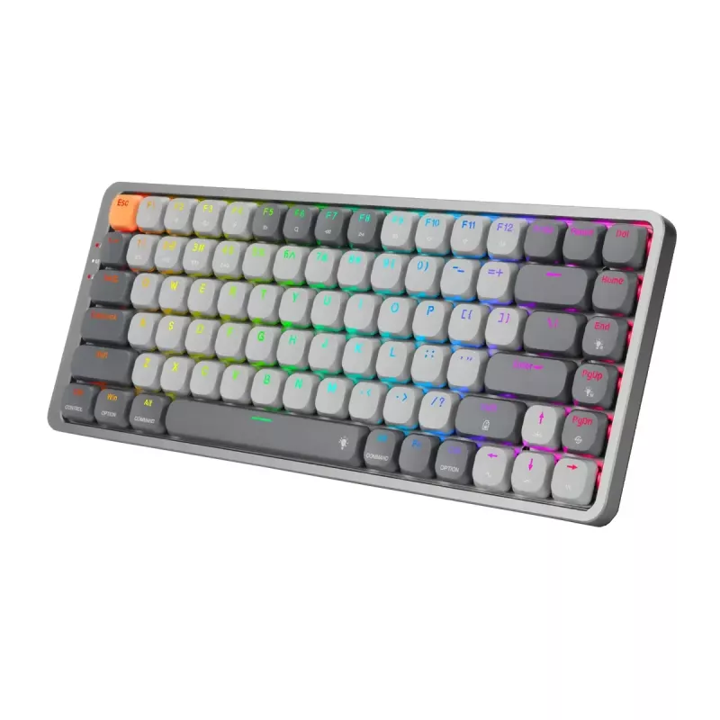 Mechaninė klaviatūra REDRAGON K652GG-RGB-PRO Azure pilka belaidė Bluetooth