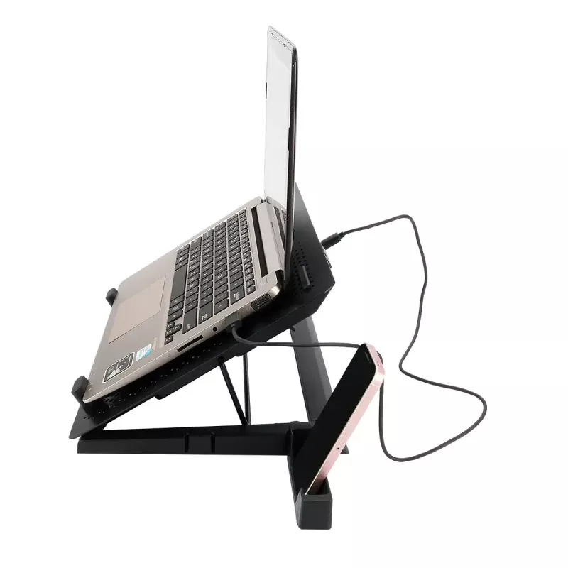 Aušinimo stovas nešiojamam kompiuteriui REDRAGON GCP500 Ivy, ergonomiškas, 5 ventiliatoriai