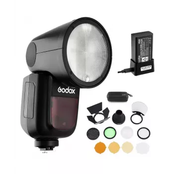 Blykstė Godox V1-C Juoda 1,5s įkrovimo laikas 420g