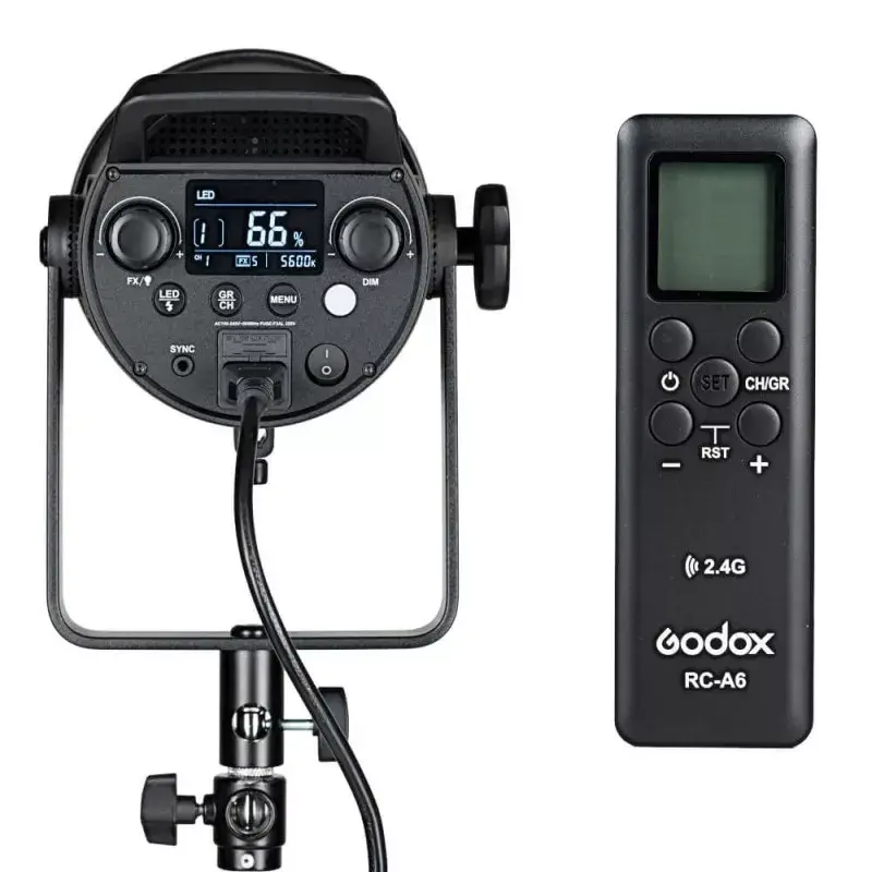 Godox FV200 studijinis hibridinis LED ir blykstės šviesos šaltinis 1/8000 s Juoda