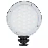 Godox R1 apvalus RGB LED 5 W šviestuvas juodas sidabrinis su baterija