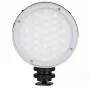 Godox R1 apvalus RGB LED 5 W šviestuvas juodas sidabrinis su baterija