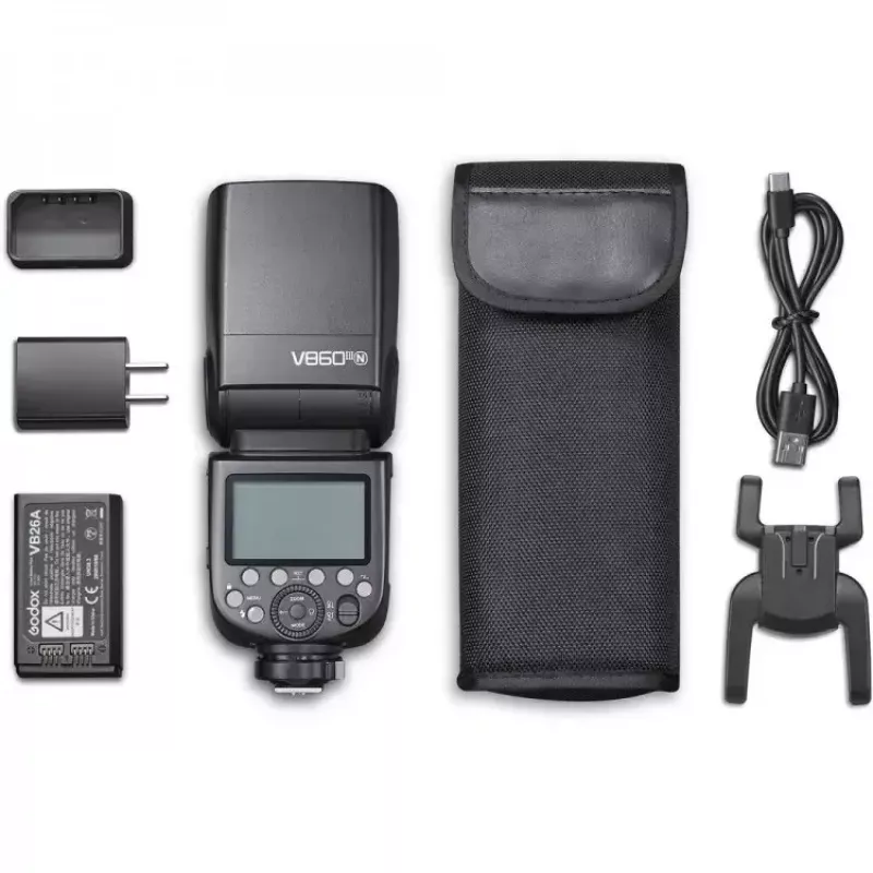 Blykstė Godox Ving V860III juoda 1,5s įkrovimo laikas 530g