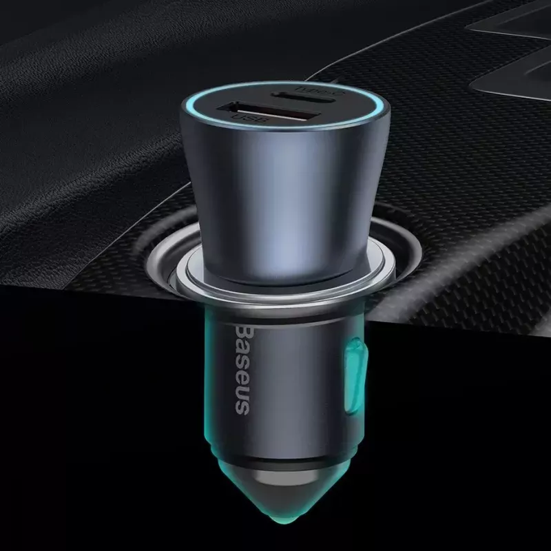Automobilinis kroviklis Baseus TZCCJD-0G 40W Tamsiai pilkas