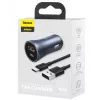 Automobilinis kroviklis Baseus TZCCJD-0G 40W Tamsiai pilkas