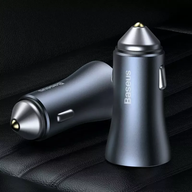 Automobilinis kroviklis Baseus TZCCJD-0G 40W Tamsiai pilkas