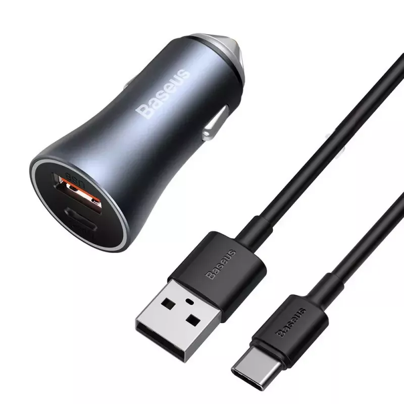 Automobilinis kroviklis Baseus TZCCJD-0G 40W Tamsiai pilkas