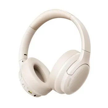 Belaidės ausinės Bluetooth 6.0 Baseus Bass BH1 Lite — baltos