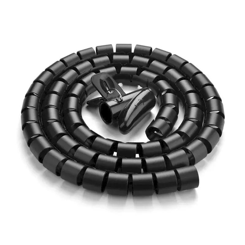 Kabelių tvarkyklė UGREEN Spiral Black – spiralinis kabelių apvyniojimas, 1 vnt.