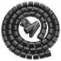 Kabelių tvarkyklė UGREEN Spiral Black – spiralinis kabelių apvyniojimas, 1 vnt.