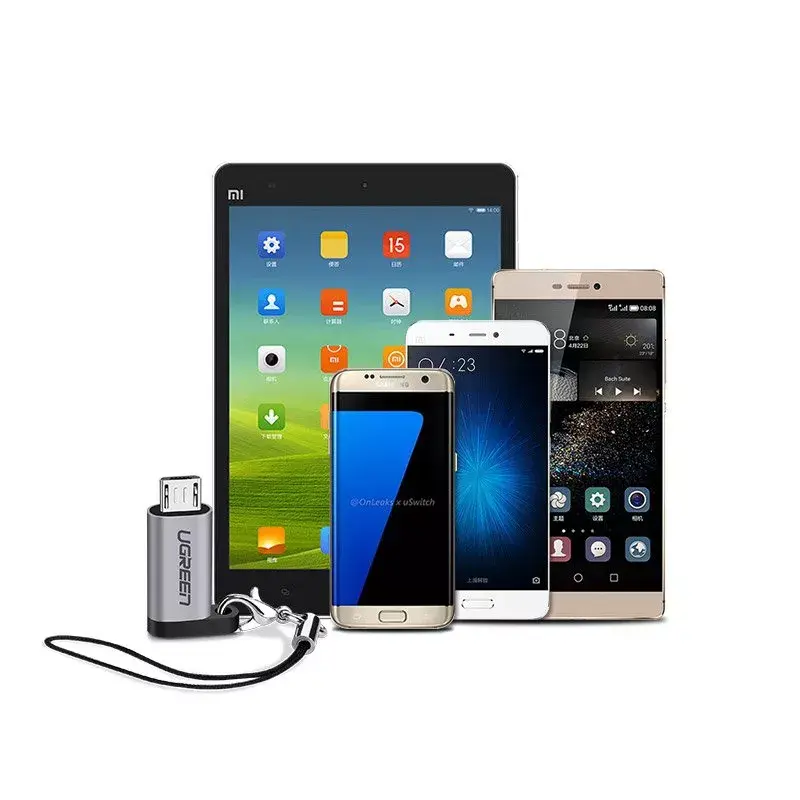 UGREEN USB-C į micro USB adapteris, pilkas
