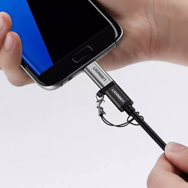 UGREEN USB-C į micro USB adapteris, pilkas