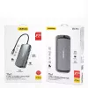 Dėklas nešiojamam kompiuteriui DUDAO A15PRO 11-in-1 USB 3.2 Gen 1 Type-A Type-C pilka