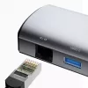Dėklas nešiojamam kompiuteriui DUDAO A15PRO 11-in-1 USB 3.2 Gen 1 Type-A Type-C pilka