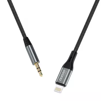 DUDAO garso laidas Lightning – mini lizdas 3,5 mm 1 m pilkas L11PRO