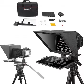 Teleprompteris Desview T12 12 colių reguliuojamo aukščio lengvas teleprompteris