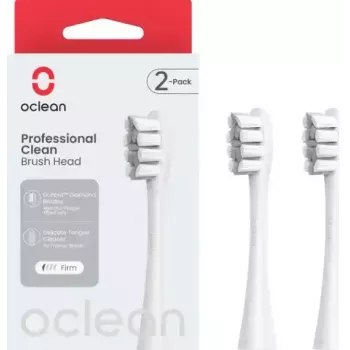 Pakeičiamos dantų šepetėlio galvutės OCLEAN P1C10 pilkos, 2 vnt.