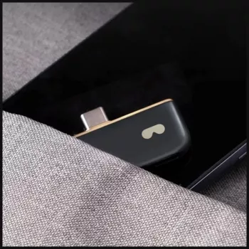 USB-C adapteris Rokid UNB23010 — 2x USB-C prievadai, juodas