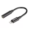 Laidas mobiliajam telefonui BOYA BY-K3 Juodas 3.5mm Lightning