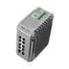 Valdomas L2 tinklo jungiklis Ruijie RG-NIS3100-8GT2SFP-HP — 8× Gigabit RJ-45, 2× SFP, PoE, 12–56V DC, 20 Gbit/s, 8000 MAC, Pilka