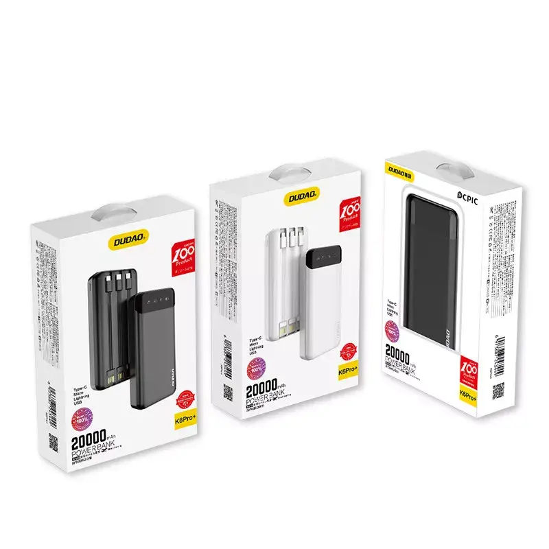 Nešiojamas power bank DUDAO K6Pro+ 20000 mAh