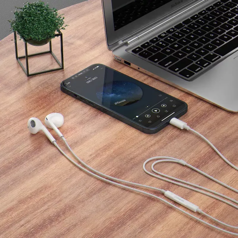 Ausinės į ausis Dudao X14PROL-W1 su Lightning jungtimi