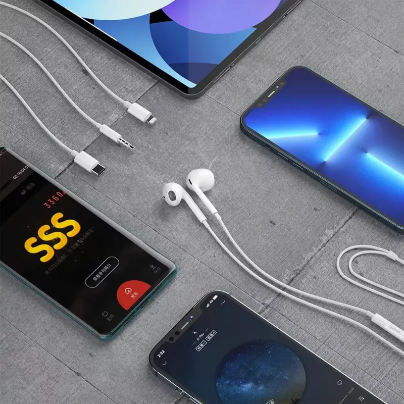 Ausinės į ausis Dudao X14PROL-W1 su Lightning jungtimi